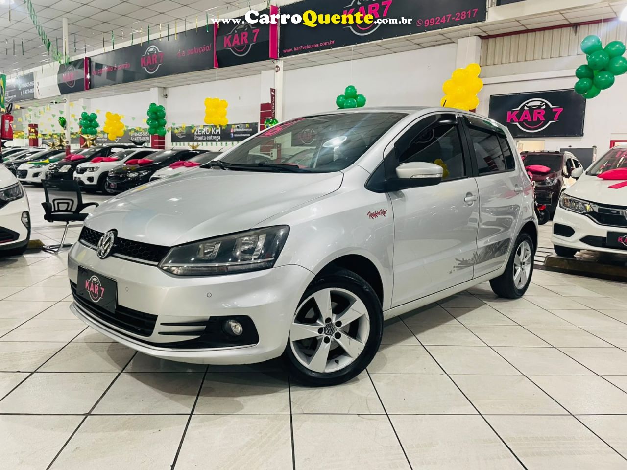 VOLKSWAGEN   FOX ROCK IN RIO 1.6 MI TOTAL FLEX 8V 5P   PRATA 2016 1.6 FLEX - Loja