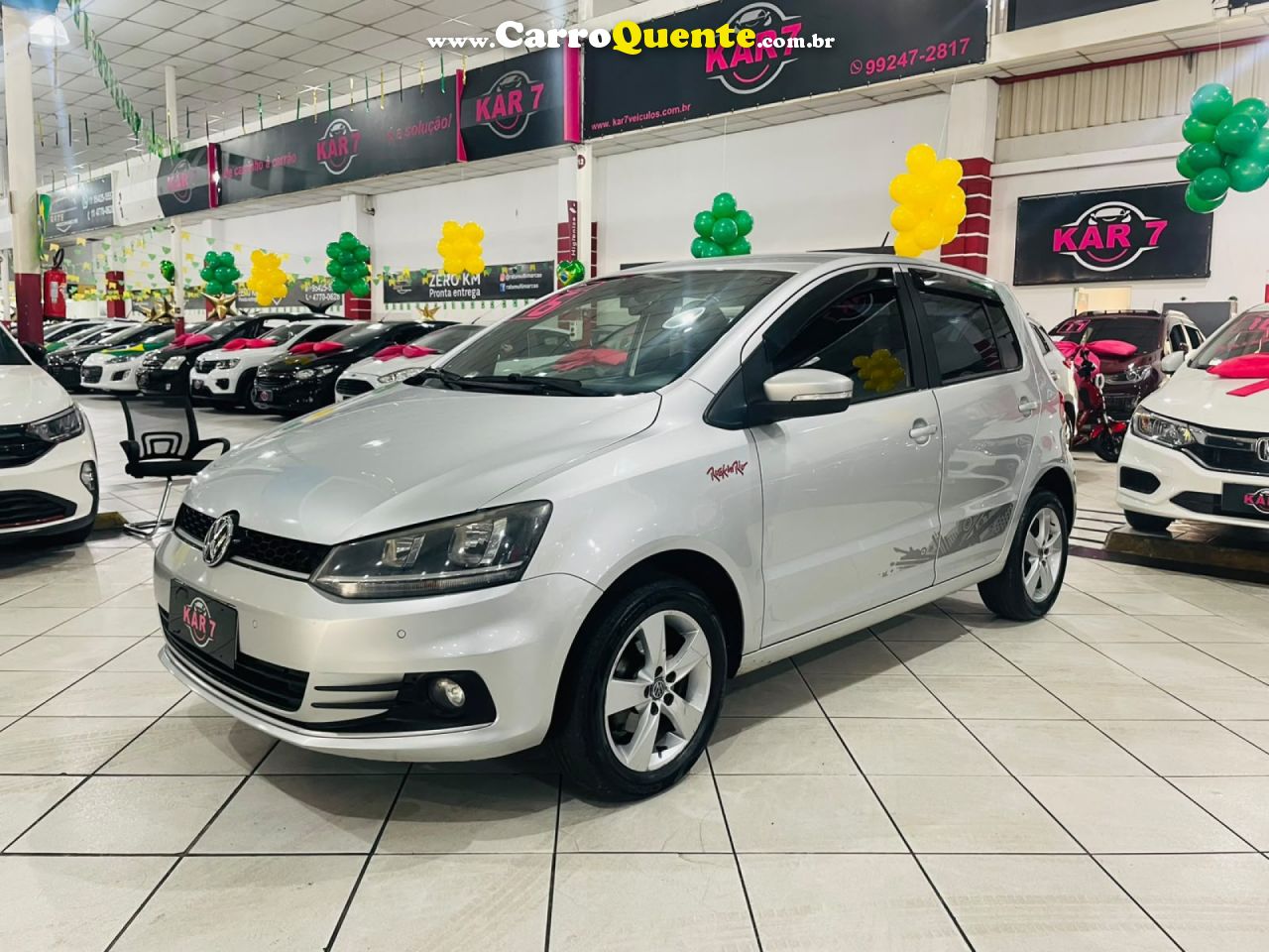 VOLKSWAGEN   FOX ROCK IN RIO 1.6 MI TOTAL FLEX 8V 5P   PRATA 2016 1.6 FLEX - Loja