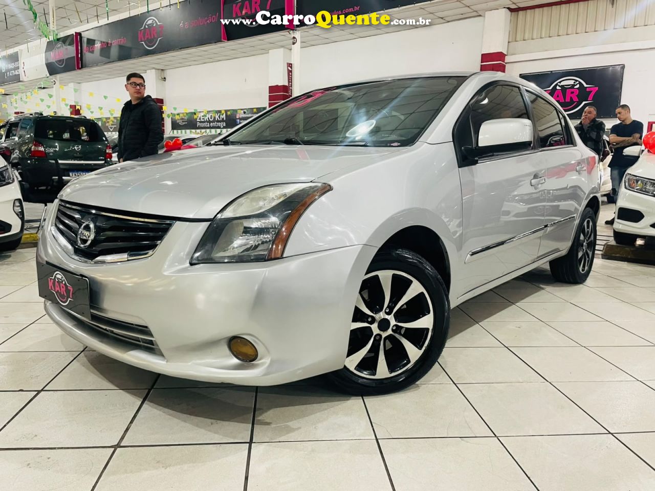 NISSAN   SENTRA S 2.0 2.0 FLEX FUEL 16V AUT.   PRATA 2013 2.0 FLEX - Loja