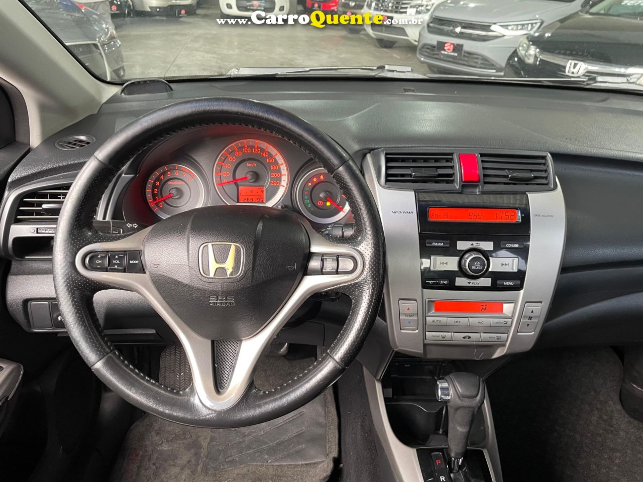 HONDA   CITY SEDAN EX 1.5 FLEX 16V 4P AUT.   CINZA 2010 1.5 FLEX - Loja