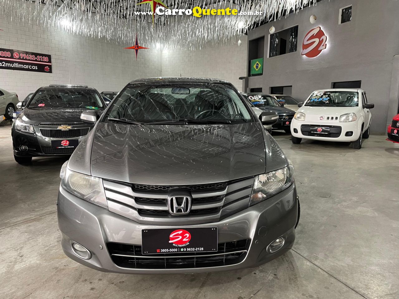 HONDA   CITY SEDAN EX 1.5 FLEX 16V 4P AUT.   CINZA 2010 1.5 FLEX - Loja