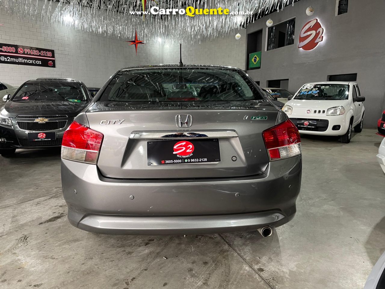 HONDA   CITY SEDAN EX 1.5 FLEX 16V 4P AUT.   CINZA 2010 1.5 FLEX - Loja