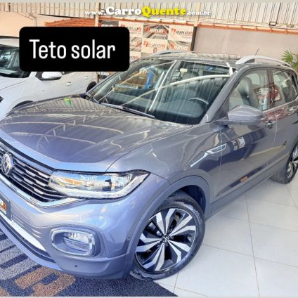 VOLKSWAGEN   T-CROSS HIG. 250 TSI 1.4 FLEX 16V 5P AUT   CINZA 2023 1.4 FLEX