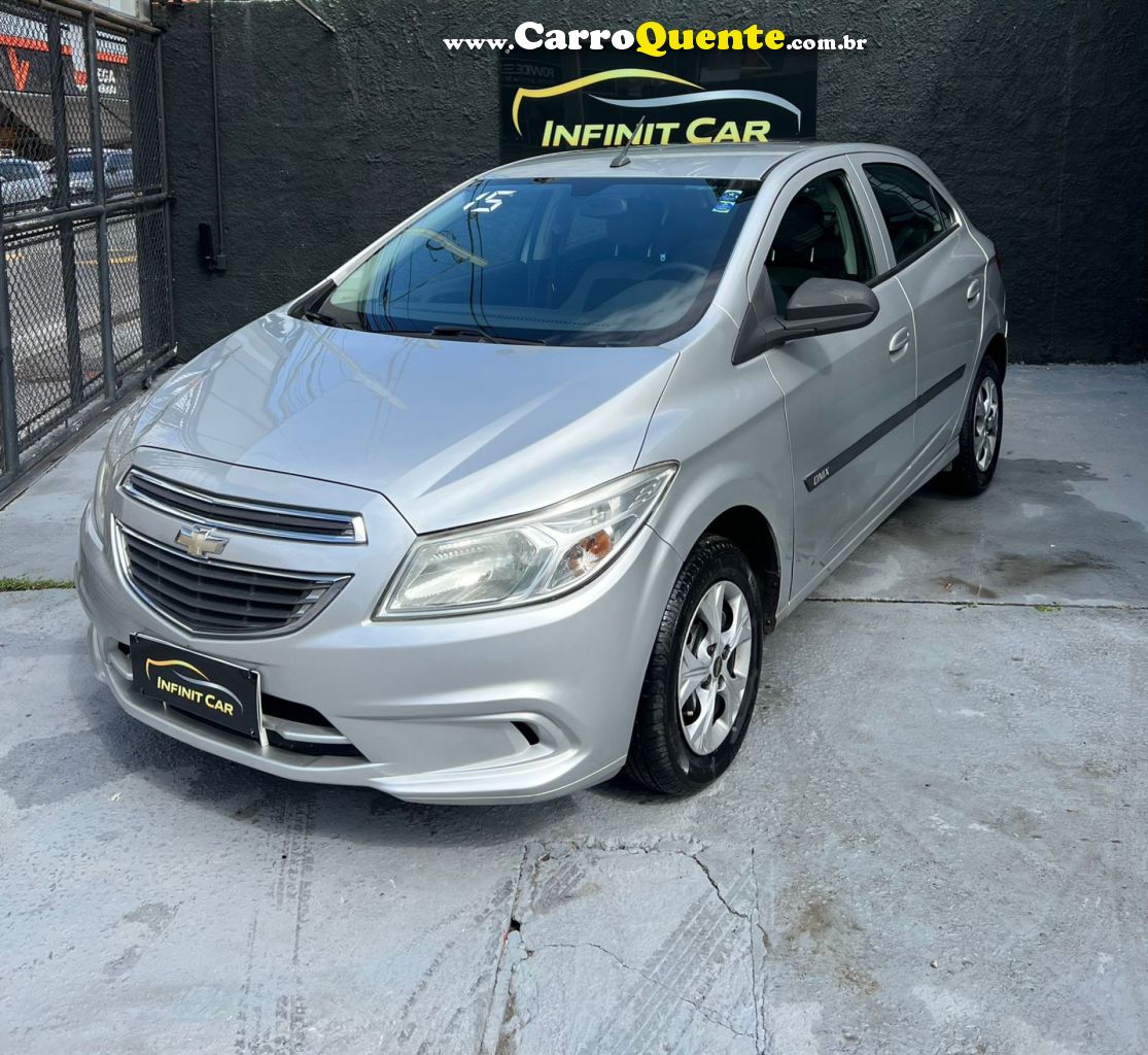 CHEVROLET   ONIX HATCH LT 1.0 8V FLEXPOWER 5P MEC.   PRATA 2015 1.0 FLEX - Loja