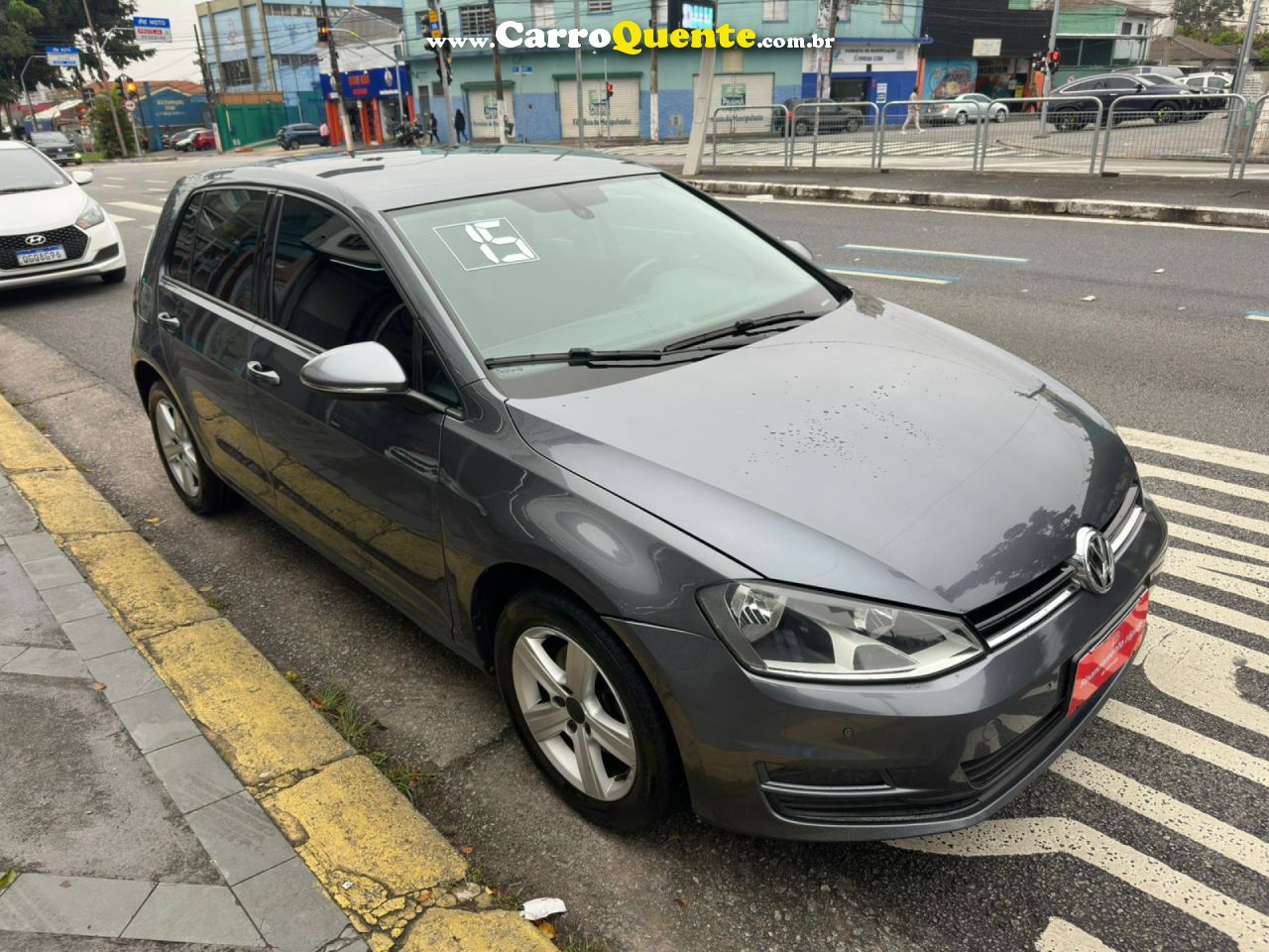 VOLKSWAGEN   GOLF COMFORTLINE 1.4 TSI 140CV MEC.   CINZA 2015 1.4 GASOLINA - Loja
