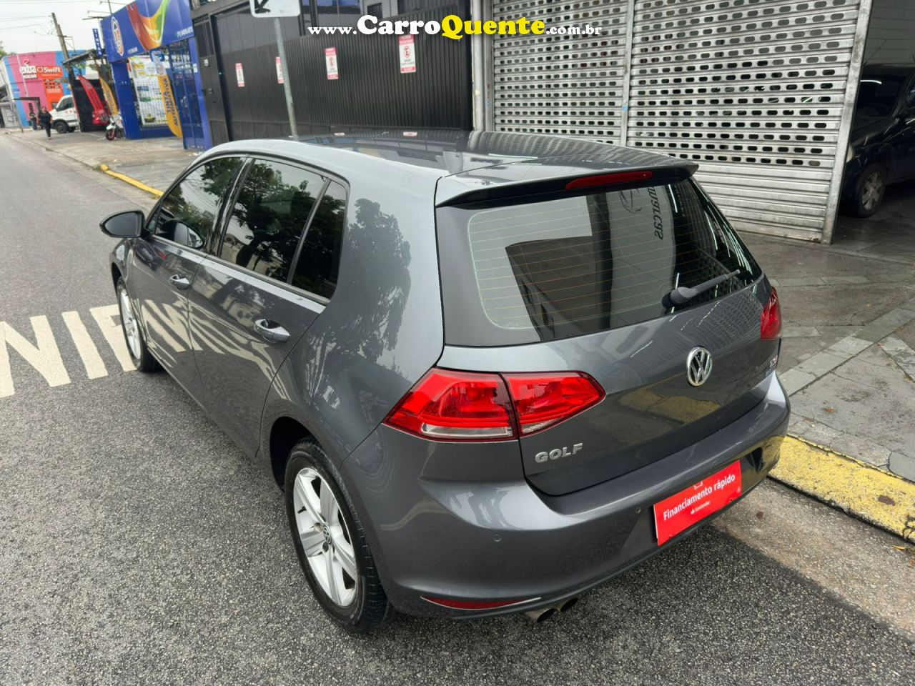 VOLKSWAGEN   GOLF COMFORTLINE 1.4 TSI 140CV MEC.   CINZA 2015 1.4 GASOLINA - Loja