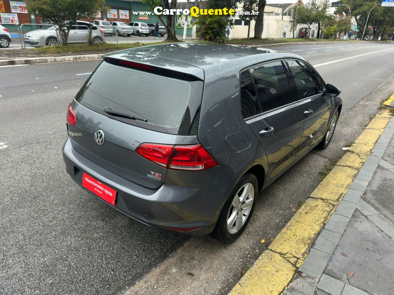 VOLKSWAGEN   GOLF COMFORTLINE 1.4 TSI 140CV MEC.   CINZA 2015 1.4 GASOLINA - Loja
