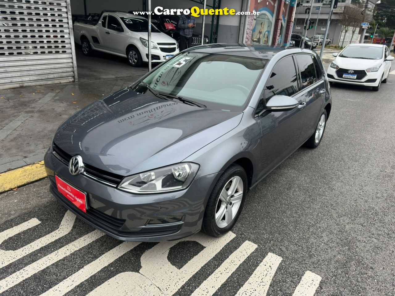 VOLKSWAGEN   GOLF COMFORTLINE 1.4 TSI 140CV MEC.   CINZA 2015 1.4 GASOLINA - Loja