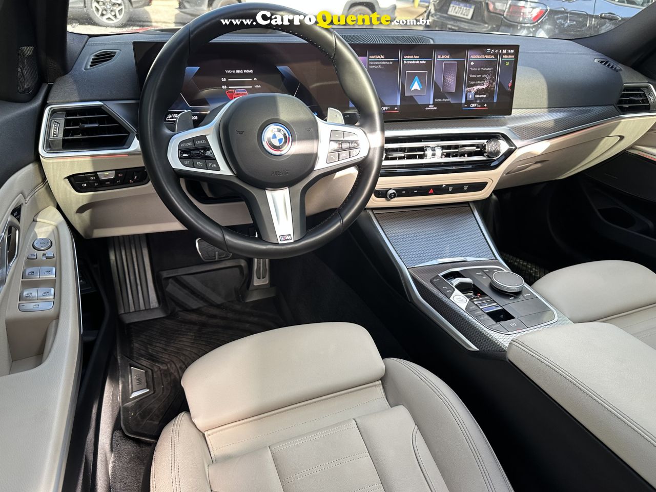 BMW   330E M SPORT 2.0 TURBO AUT. (HÍBRIDO)   VERMELHO 2024 2.0 GASOLINA E ELÉTRICO - Loja
