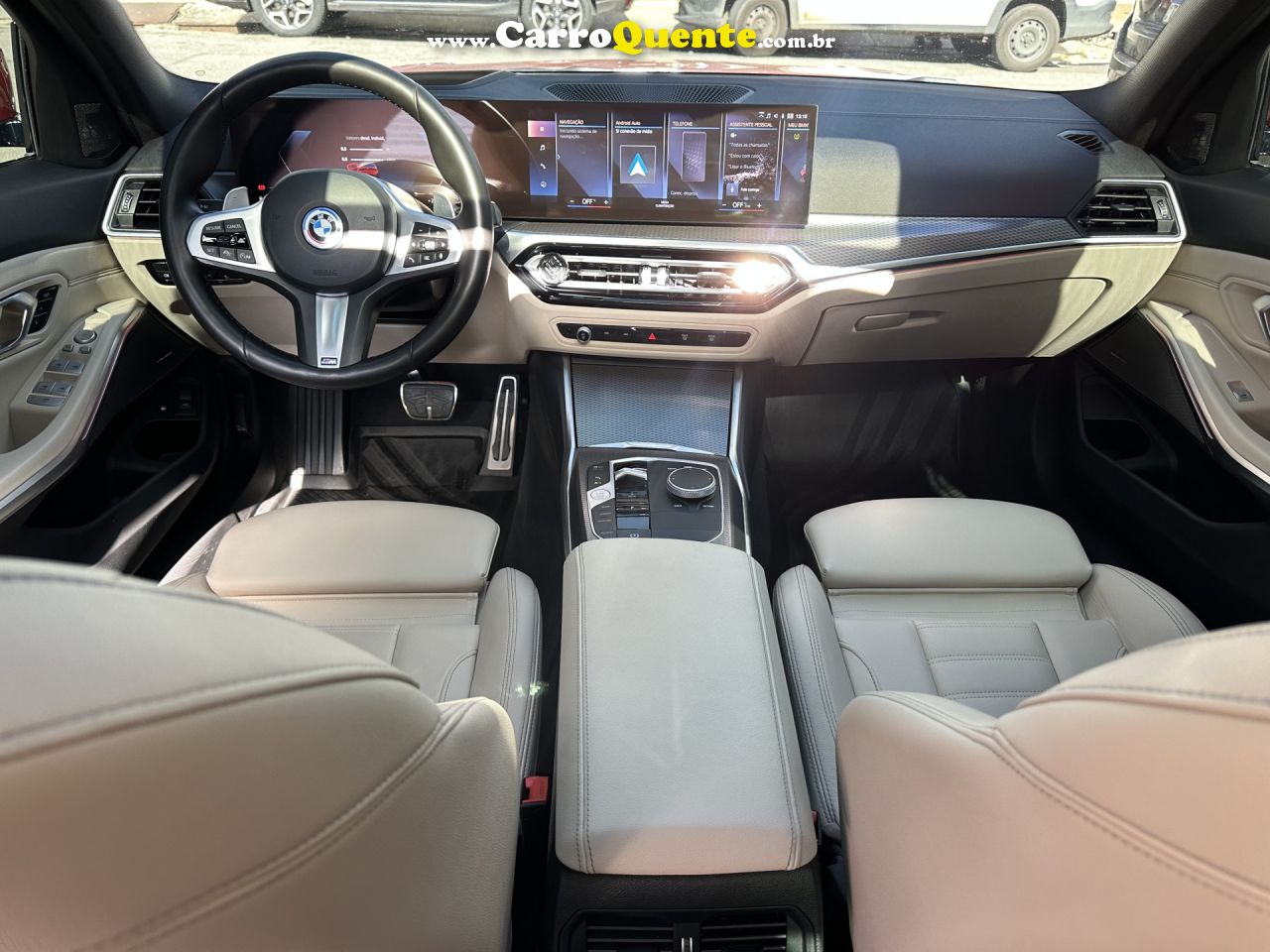BMW   330E M SPORT 2.0 TURBO AUT. (HÍBRIDO)   VERMELHO 2024 2.0 GASOLINA E ELÉTRICO - Loja