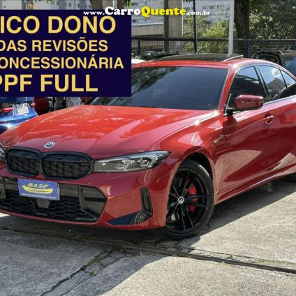 BMW   330E M SPORT 2.0 TURBO AUT. (HÍBRIDO)   VERMELHO 2024 2.0 GASOLINA E ELÉTRICO