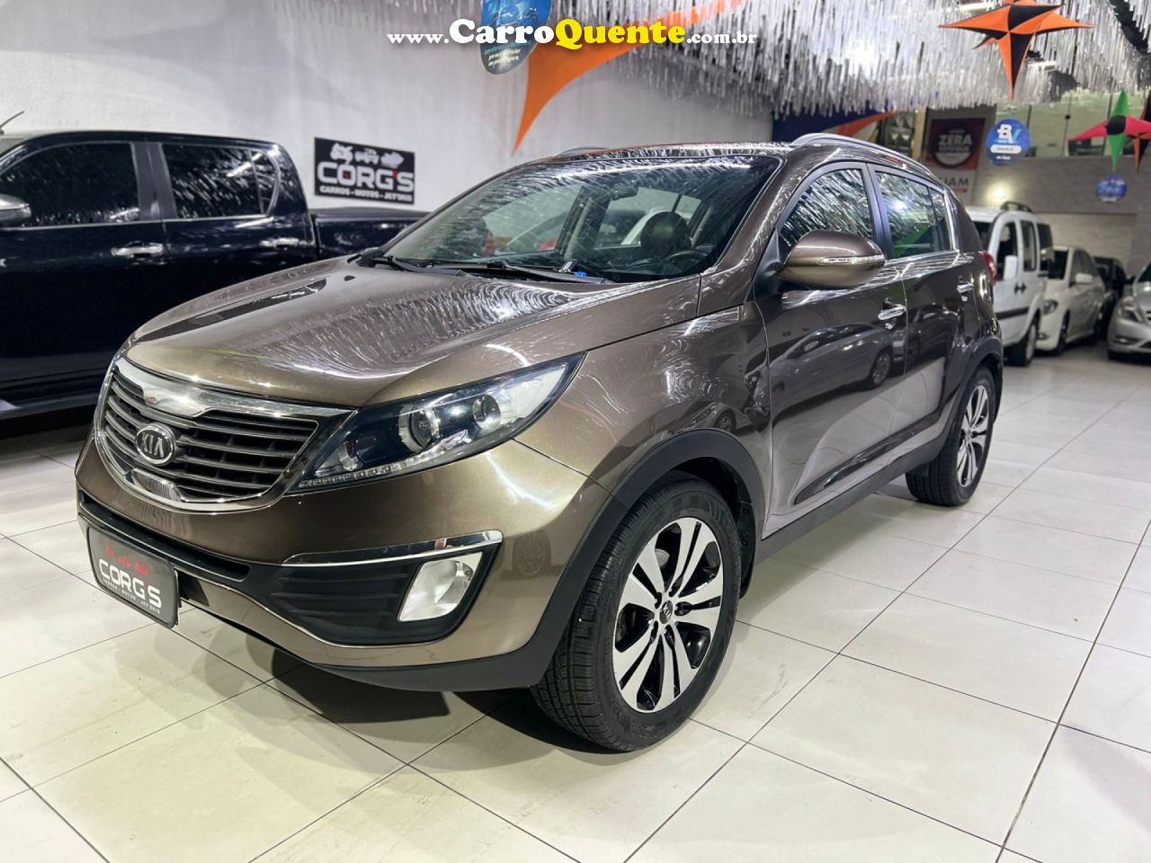 KIA   SPORTAGE EX 2.0 16V 2.0 16V FLEX AUT.   MARROM 2013 2.0 FLEX - Loja