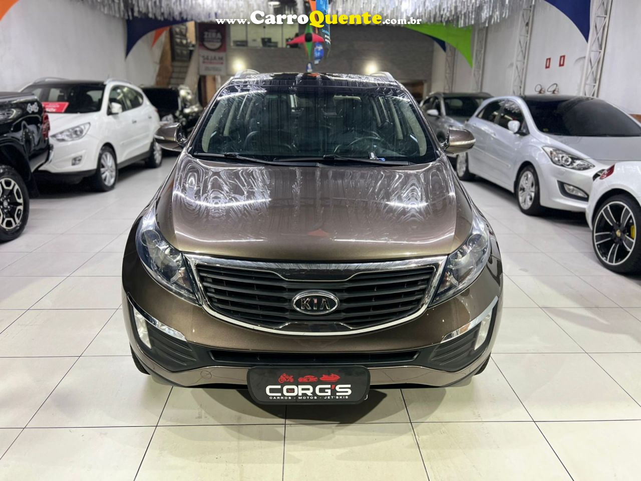 KIA   SPORTAGE EX 2.0 16V 2.0 16V FLEX AUT.   MARROM 2013 2.0 FLEX - Loja