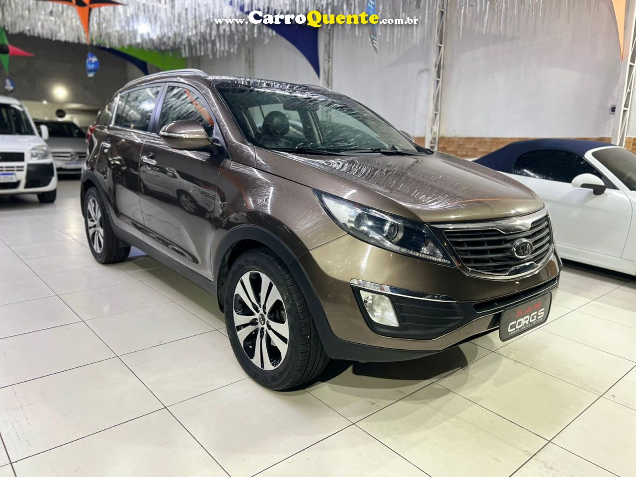 KIA   SPORTAGE EX 2.0 16V 2.0 16V FLEX AUT.   MARROM 2013 2.0 FLEX - Loja