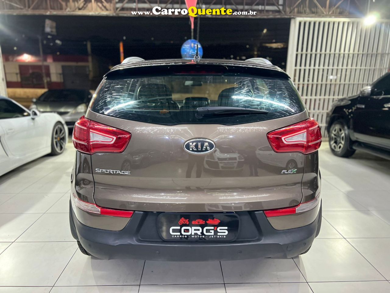 KIA   SPORTAGE EX 2.0 16V 2.0 16V FLEX AUT.   MARROM 2013 2.0 FLEX - Loja