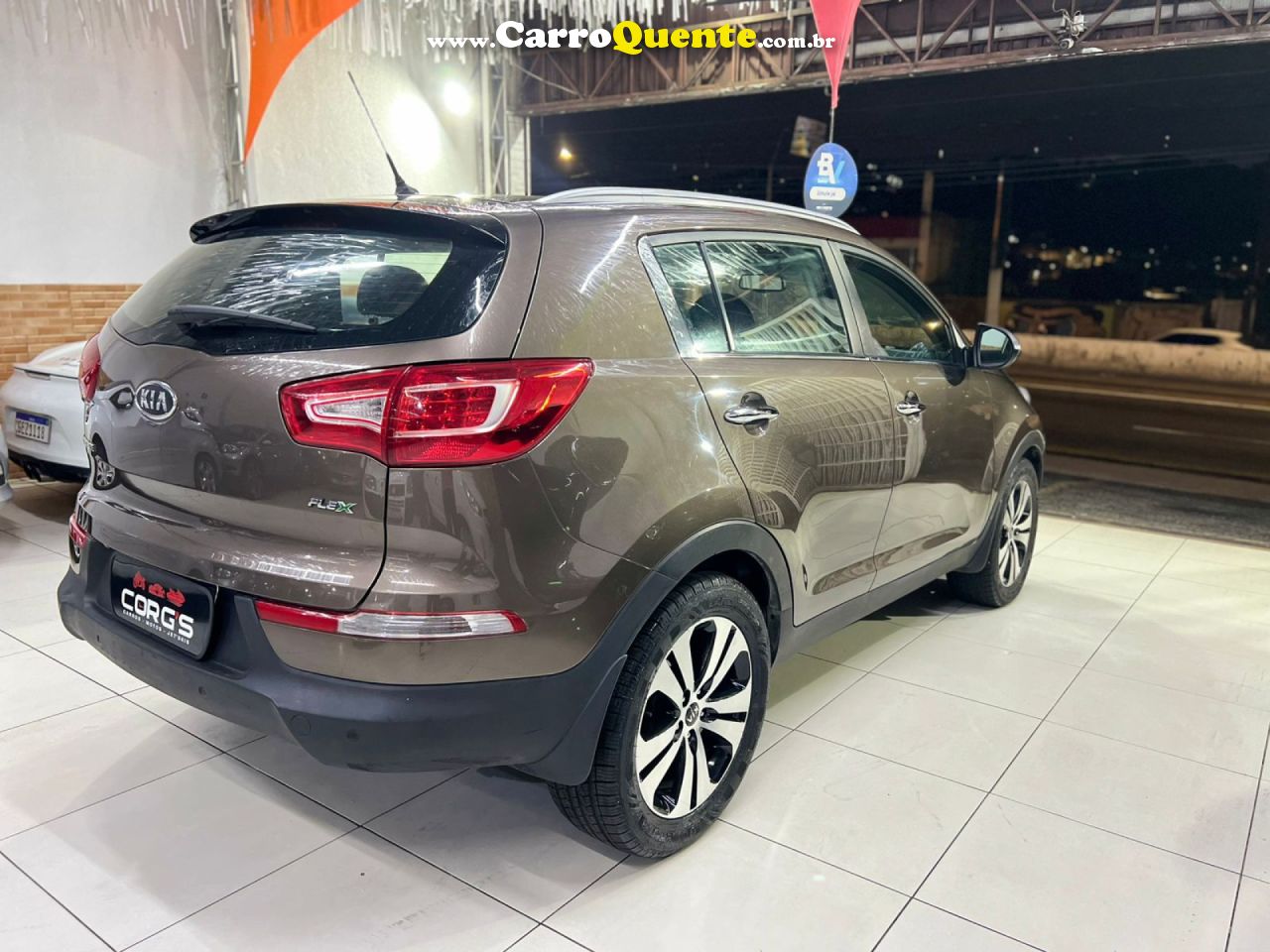 KIA   SPORTAGE EX 2.0 16V 2.0 16V FLEX AUT.   MARROM 2013 2.0 FLEX - Loja