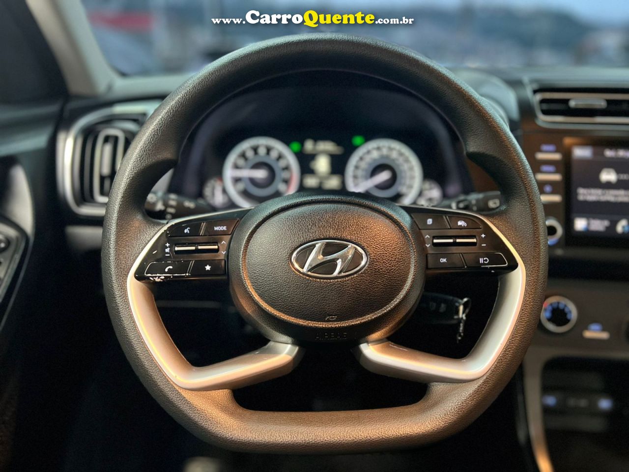 HYUNDAI   CRETA COMFORT 1.0 TB 12V FLEX AUT.   BRANCO 2024 1.0 FLEX - Loja