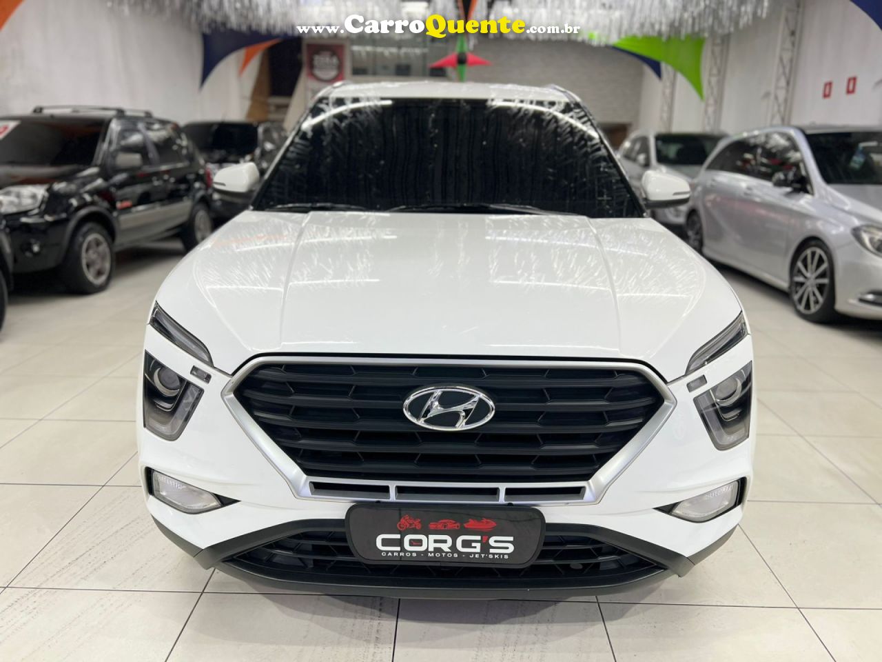 HYUNDAI   CRETA COMFORT 1.0 TB 12V FLEX AUT.   BRANCO 2024 1.0 FLEX - Loja