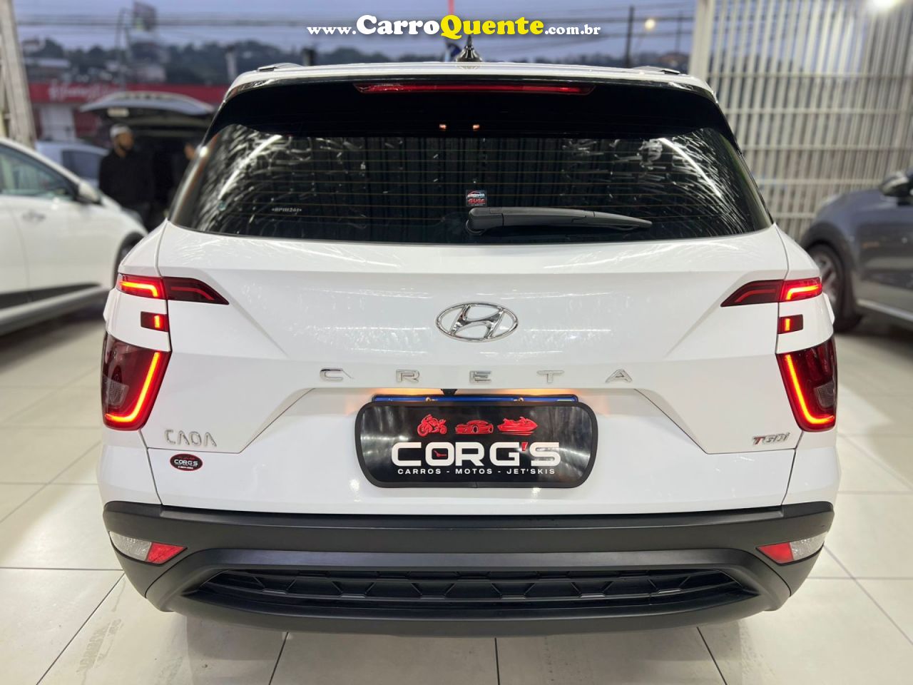HYUNDAI   CRETA COMFORT 1.0 TB 12V FLEX AUT.   BRANCO 2024 1.0 FLEX - Loja