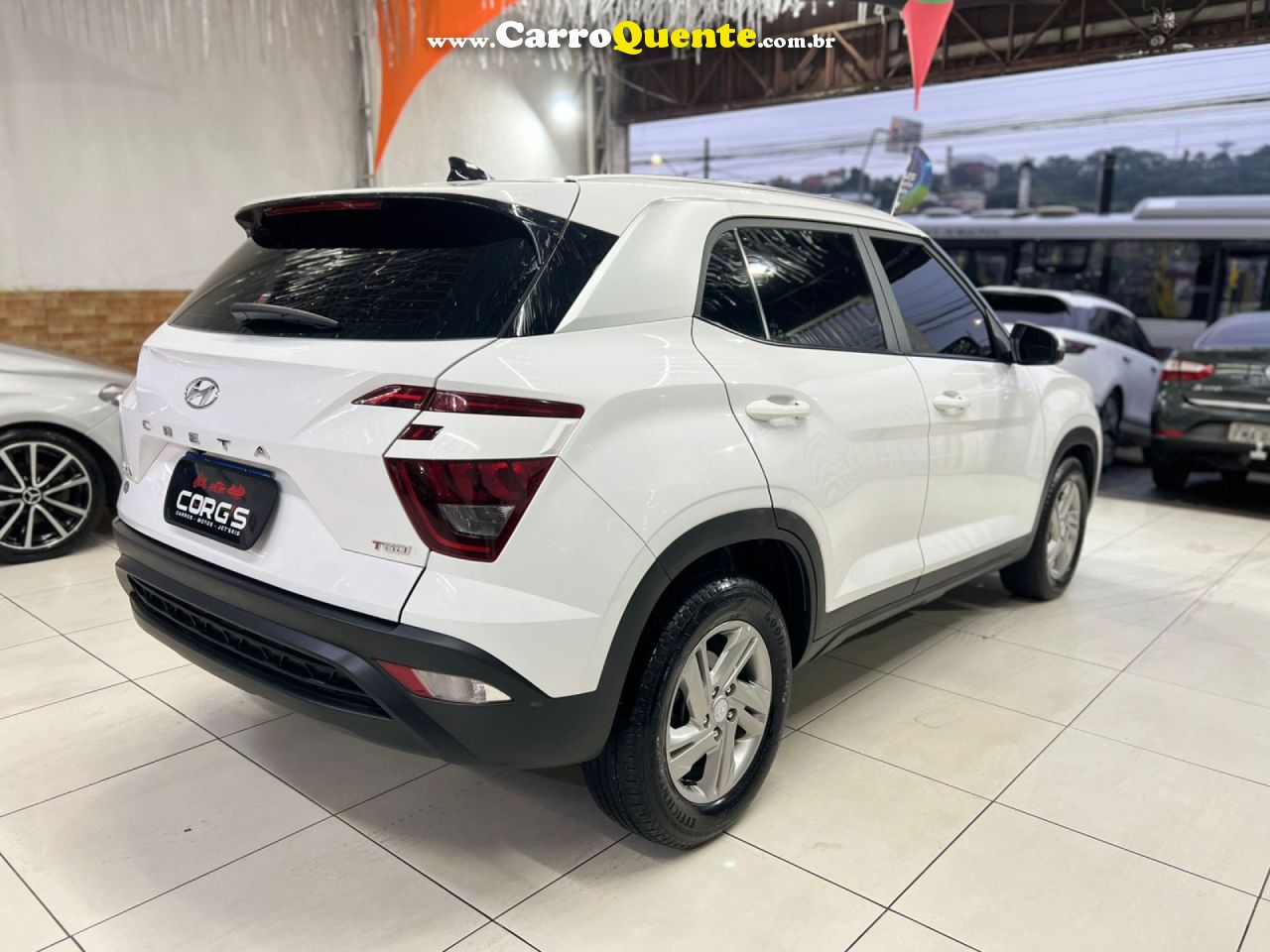 HYUNDAI   CRETA COMFORT 1.0 TB 12V FLEX AUT.   BRANCO 2024 1.0 FLEX - Loja