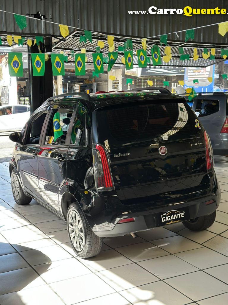 FIAT   IDEA ATTRACTIVE 1.4 FIRE FLEX 8V 5P   PRETO 2015 1.4 FLEX - Loja