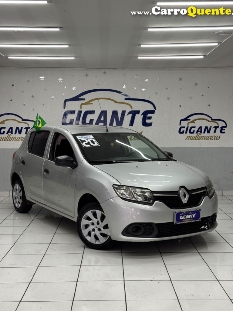 RENAULT   SANDERO AUTHENTIQUE FLEX 1.0 12V 5P   PRATA 2020 1.0 FLEX - Loja