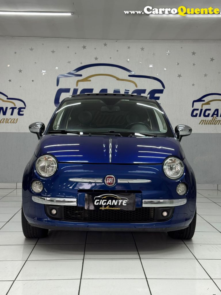 FIAT   500 LOUNGE 1.4 16V 100CV  MEC.   AZUL 2010 1.4 FLEX - Loja