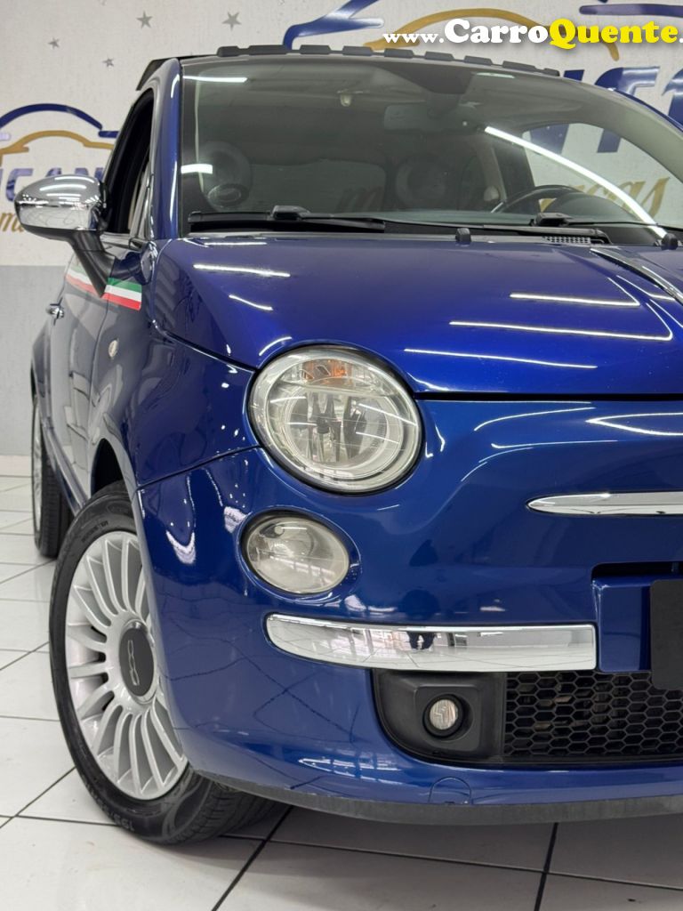 FIAT   500 LOUNGE 1.4 16V 100CV  MEC.   AZUL 2010 1.4 FLEX - Loja