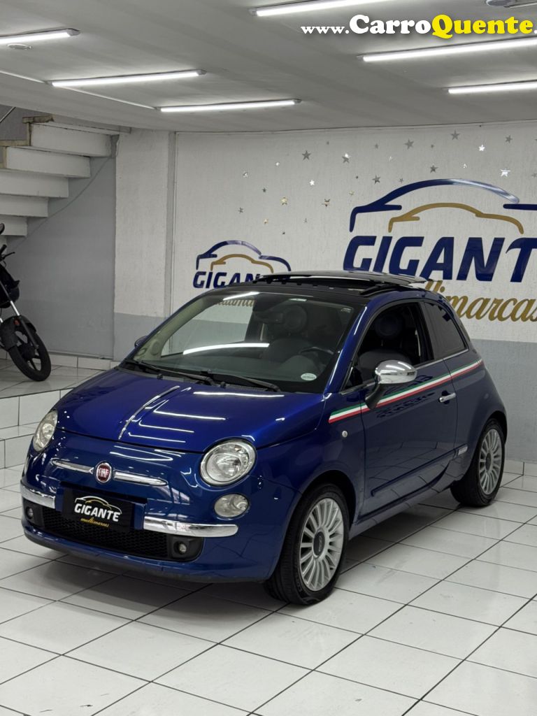 FIAT   500 LOUNGE 1.4 16V 100CV  MEC.   AZUL 2010 1.4 FLEX - Loja