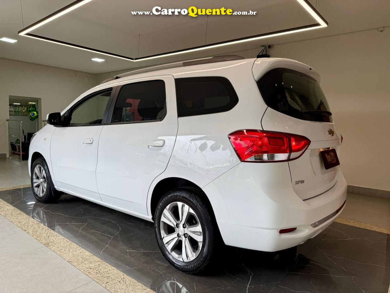 CHEVROLET   SPIN PREMIER 1.8 8V ECONO.FLEX 5P AUT.   BRANCO 2023 1.8 FLEX - Loja