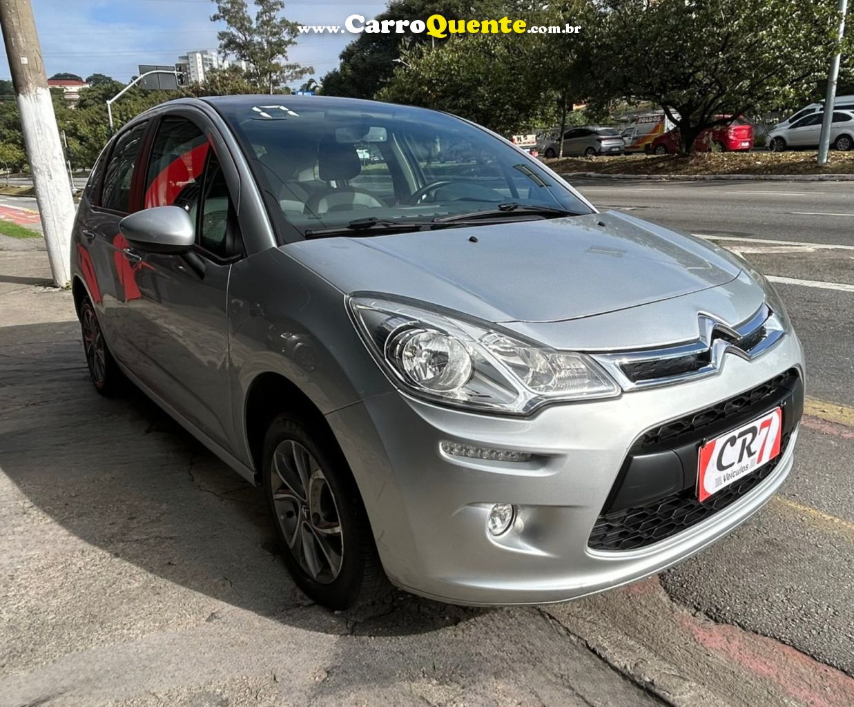 CITROËN   C3 TENDANCE PURE TECH 1.2 FLEX 12V MEC.   PRATA 2017 1.2 FLEX - Loja
