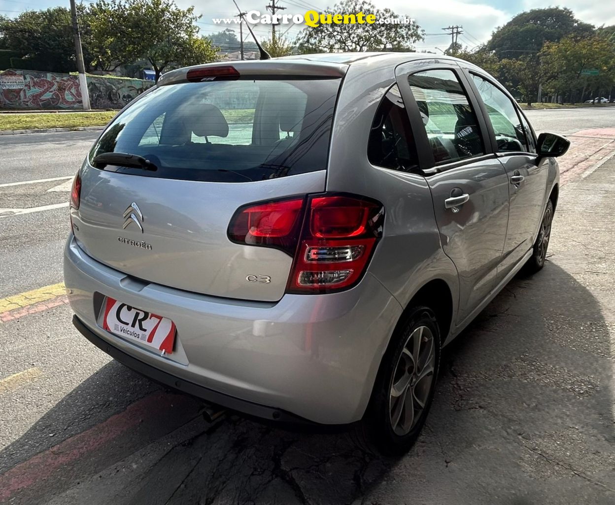 CITROËN   C3 TENDANCE PURE TECH 1.2 FLEX 12V MEC.   PRATA 2017 1.2 FLEX - Loja