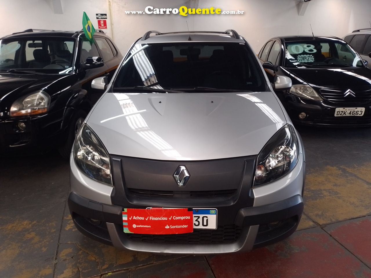 RENAULT   SANDERO STEPWAY HI-F. R. CURL 1.6 16V 5P   PRATA 2012 1.6 FLEX - Loja