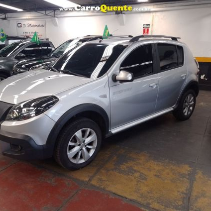 RENAULT   SANDERO STEPWAY HI-F. R. CURL 1.6 16V 5P   PRATA 2012 1.6 FLEX