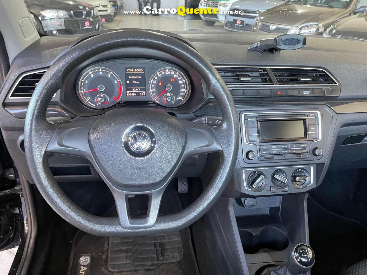 VOLKSWAGEN   SAVEIRO TRENDLINE 1.6 T.FLEX 8V   PRETO 2018 1.6 FLEX - Loja