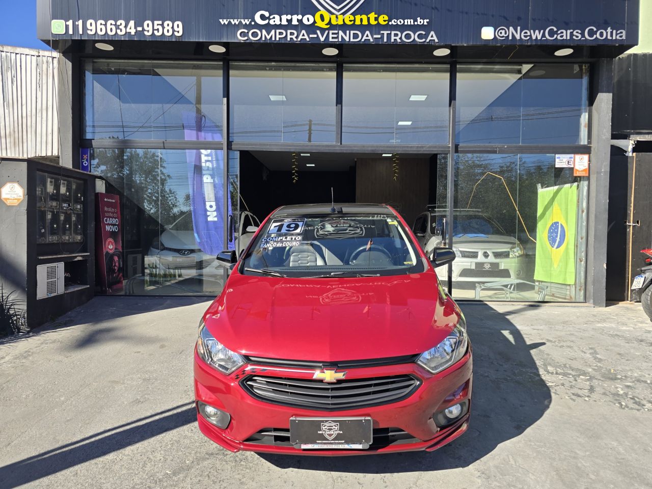 CHEVROLET   ONIX HATCH EFFECT 1.4 8V F.POWER 5P MEC.   VERMELHO 2019 1.4 FLEX - Loja