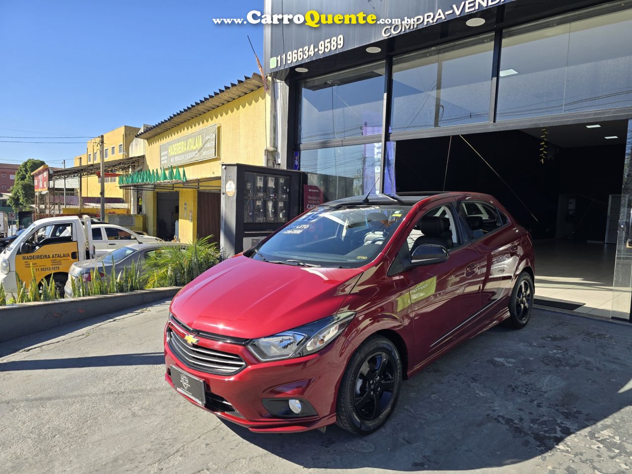 CHEVROLET   ONIX HATCH EFFECT 1.4 8V F.POWER 5P MEC.   VERMELHO 2019 1.4 FLEX - Loja