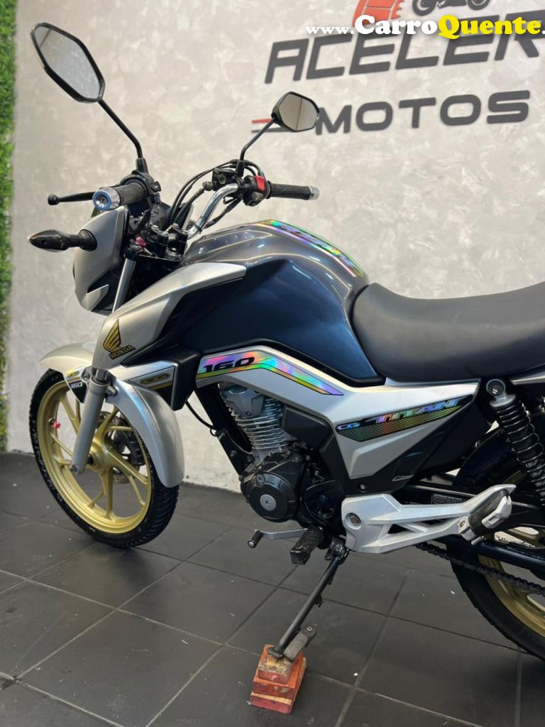HONDA   CG 160 TITAN FLEXONEED.ESPECIAL 40 ANOS   PRATA 2023 162 GASOLINA - Loja