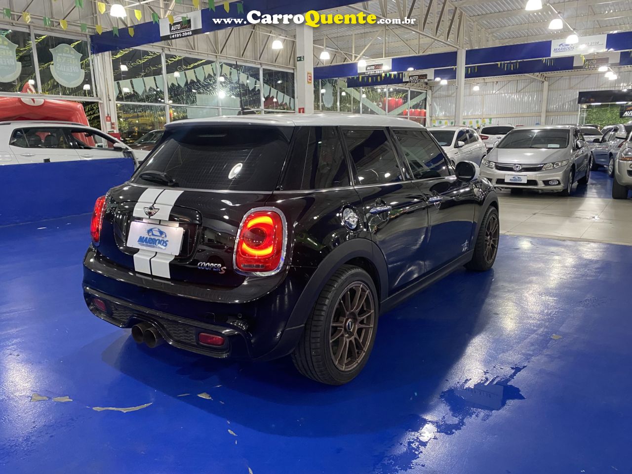 MINI   COOPER S 2.0 TURBO 16V 5P AUT.   PRETO 2015 2.0 GASOLINA - Loja