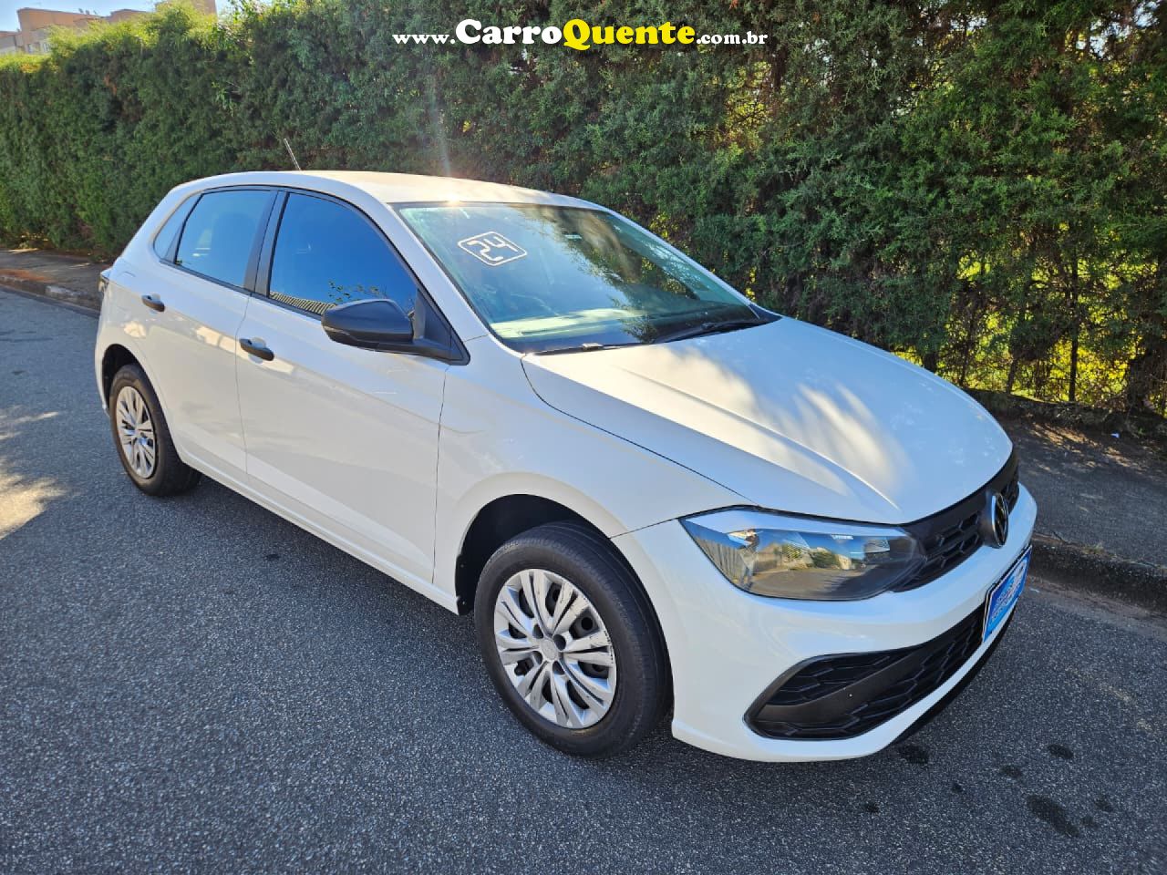 VOLKSWAGEN   POLO TRACK 1.0 FLEX 12V 5P   BRANCO 2024 1.0 FLEX - Loja