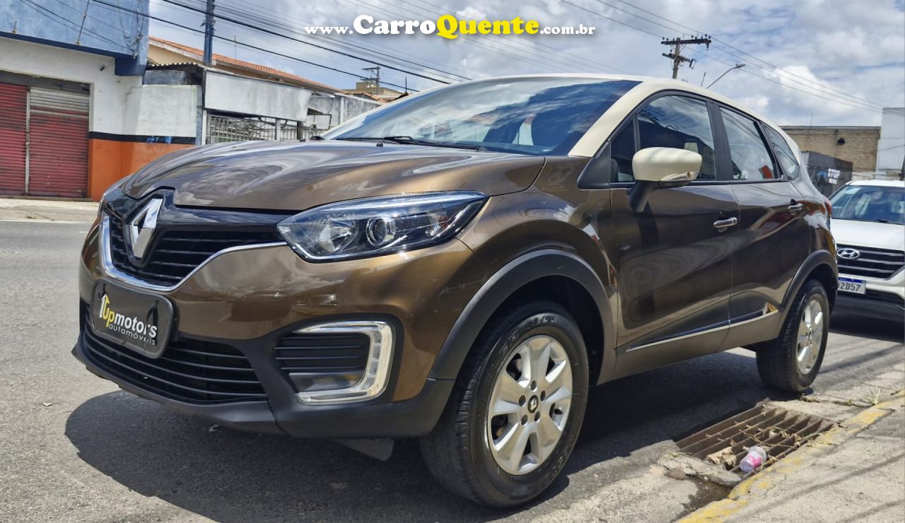 RENAULT   CAPTUR LIFE 1.6 16V FLEX 5P AUT.   MARROM 2019 1.6 FLEX - Loja