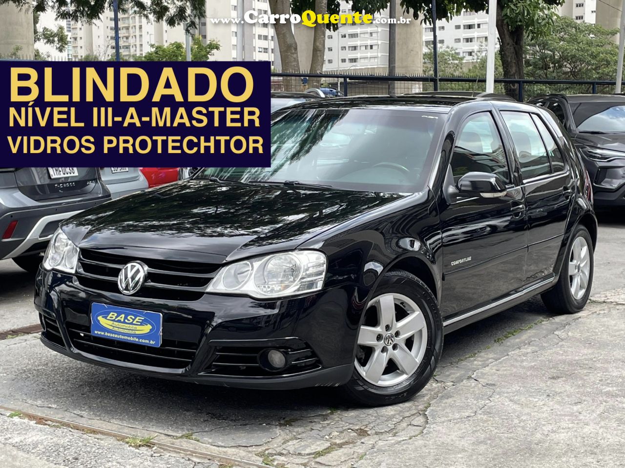 VOLKSWAGEN   GOLF 2.0 2.0 MI FLEX COMFORTLINE AUT.   PRETO 2008 2.0 FLEX - Loja