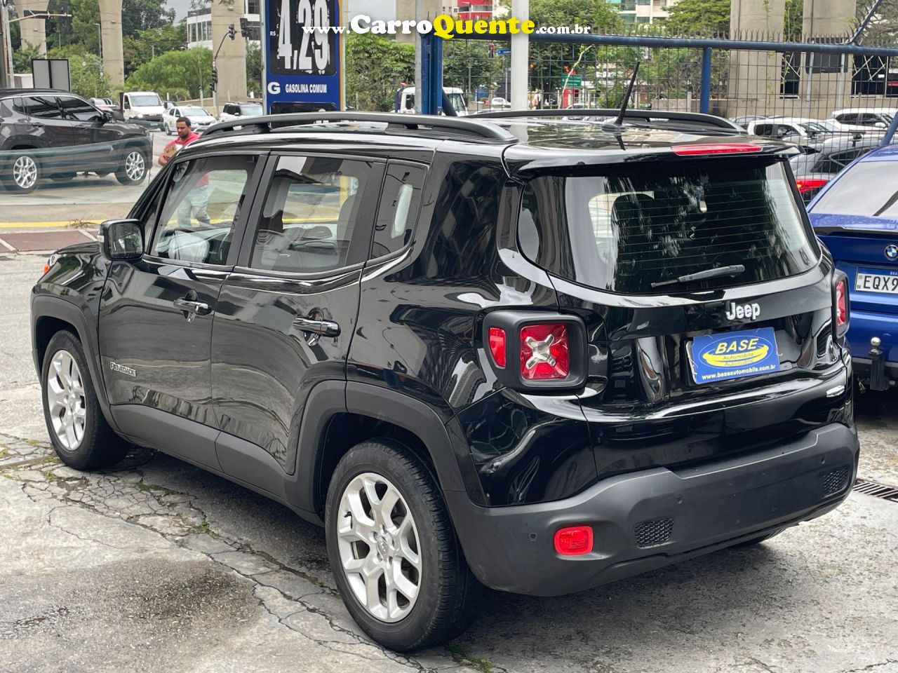 JEEP   RENEGADE LONGITUDE 1.8 4X2 FLEX 16V AUT.   PRETO 2016 1.8 FLEX - Loja