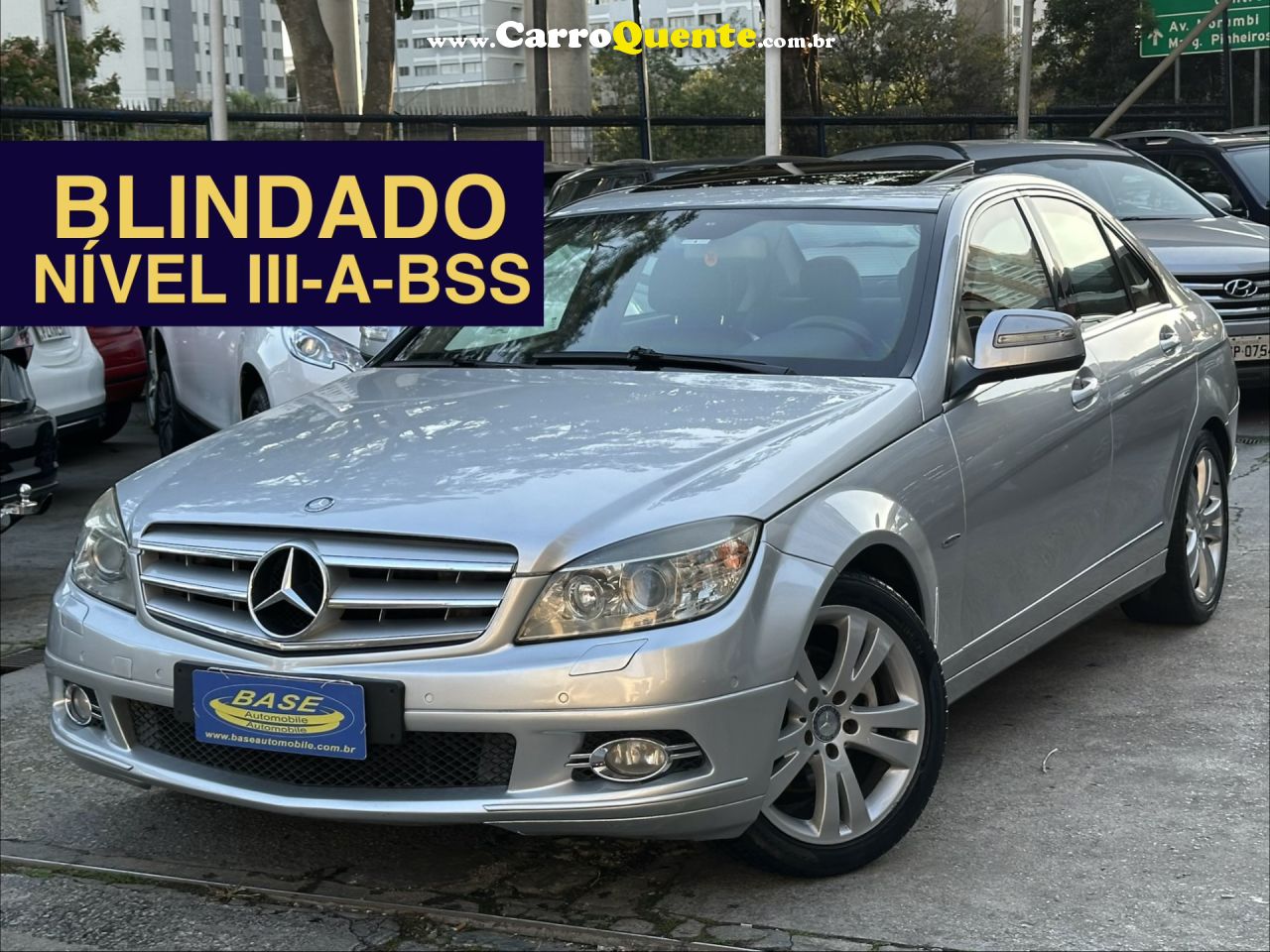 MERCEDES-BENZ   C-280 AVANTGARDE 3.0 V6 231CV AUT.   PRATA 2008 3.0 GASOLINA - Loja