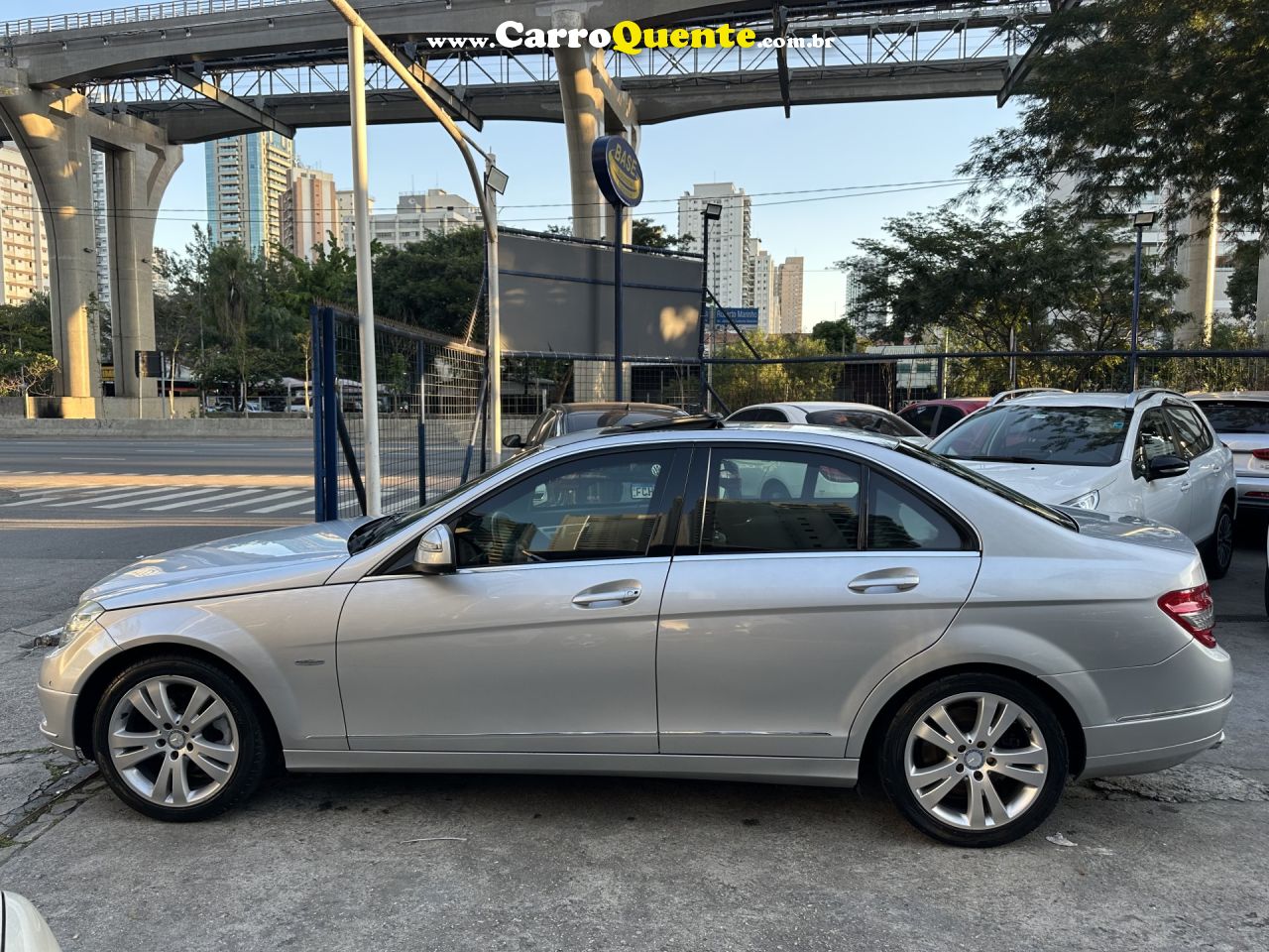 MERCEDES-BENZ   C-280 AVANTGARDE 3.0 V6 231CV AUT.   PRATA 2008 3.0 GASOLINA - Loja