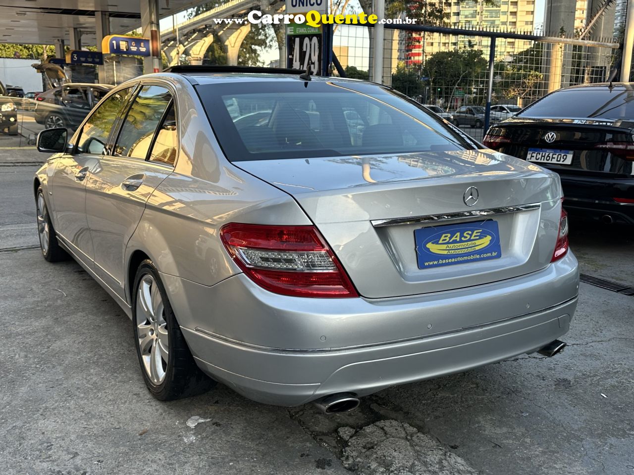 MERCEDES-BENZ   C-280 AVANTGARDE 3.0 V6 231CV AUT.   PRATA 2008 3.0 GASOLINA - Loja