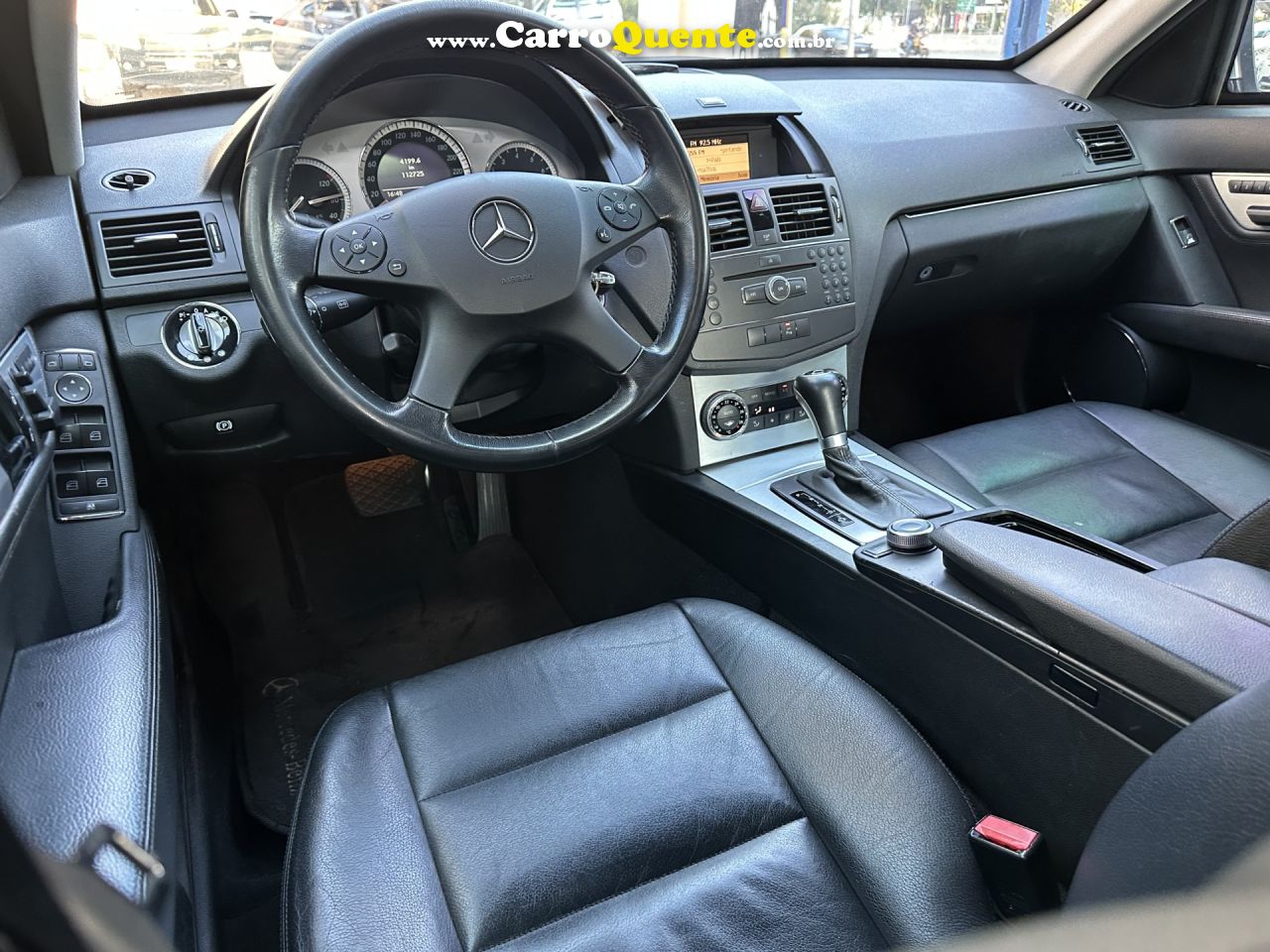 MERCEDES-BENZ   C-280 AVANTGARDE 3.0 V6 231CV AUT.   PRATA 2008 3.0 GASOLINA - Loja