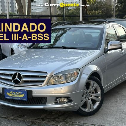 MERCEDES-BENZ   C-280 AVANTGARDE 3.0 V6 231CV AUT.   PRATA 2008 3.0 GASOLINA