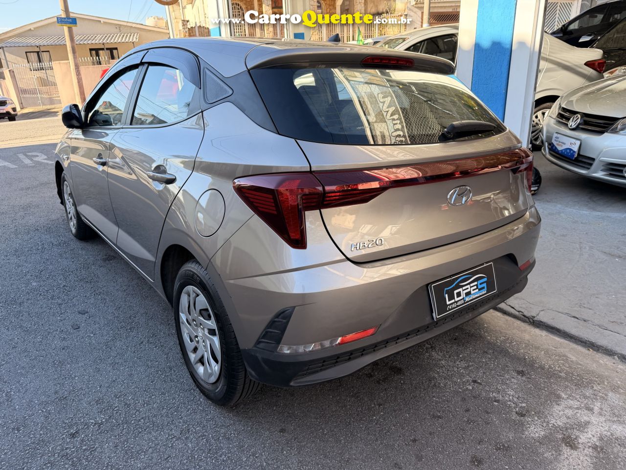 HYUNDAI   HB20 SENSE PLUS1.0 FLEX 12V MEC.   CINZA 2024 1,0 FLEX - Loja