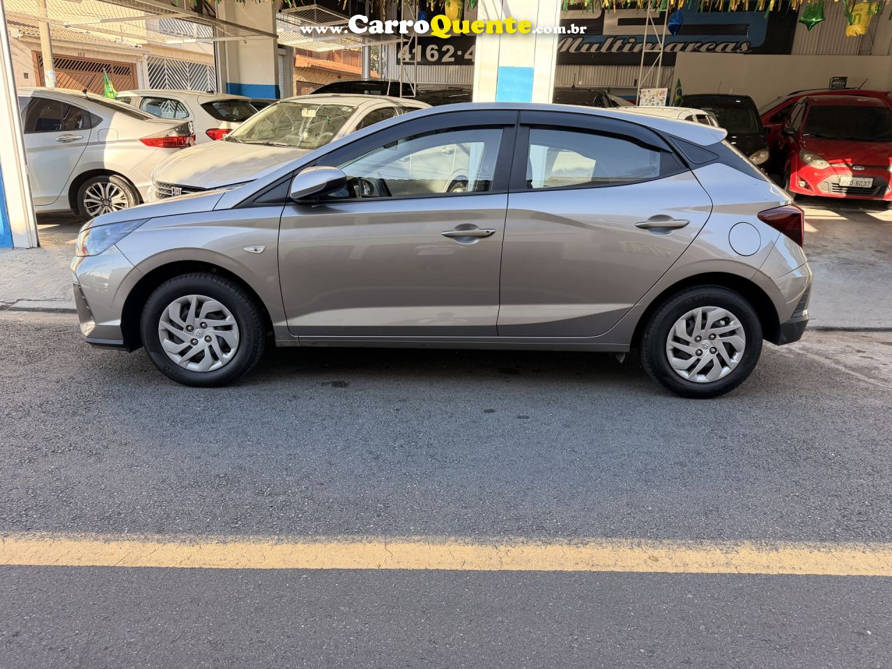 HYUNDAI   HB20 SENSE PLUS1.0 FLEX 12V MEC.   CINZA 2024 1,0 FLEX - Loja